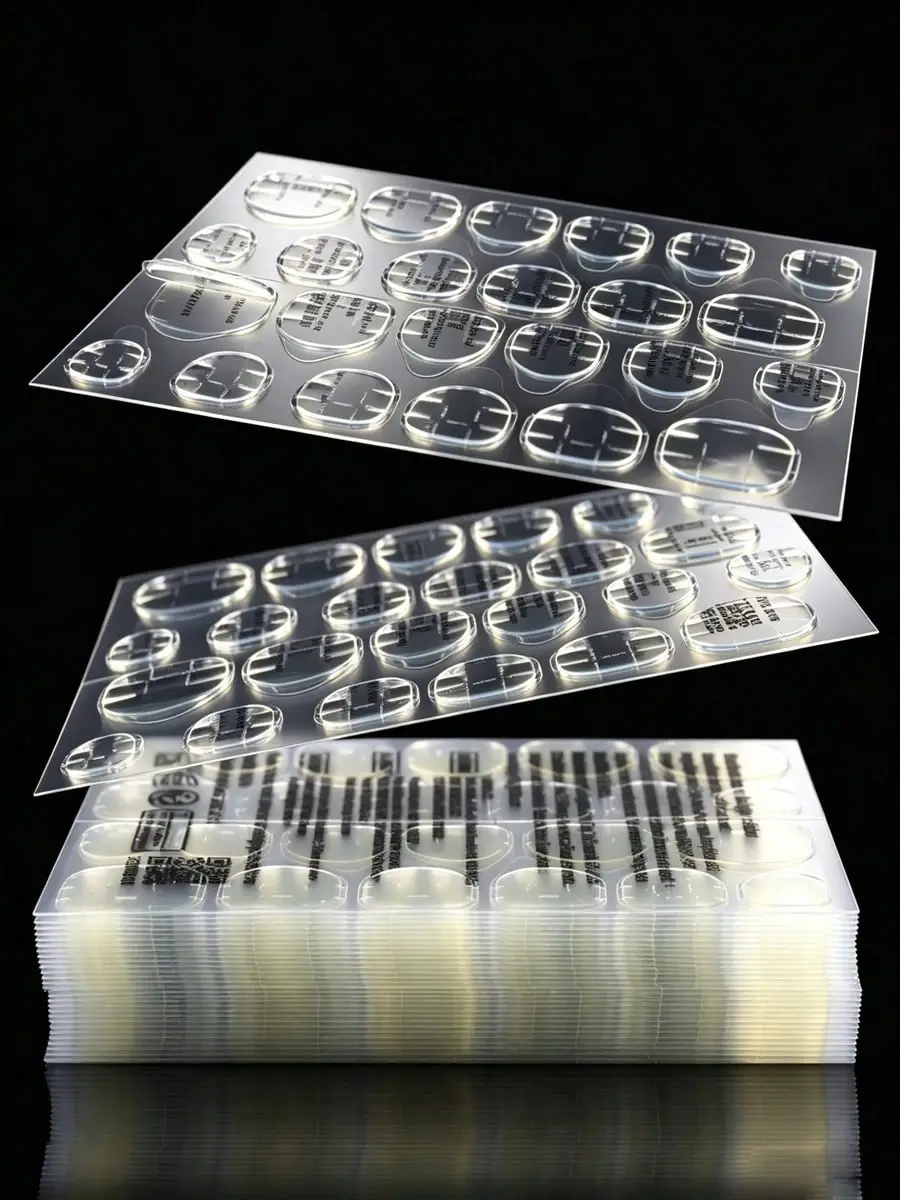 Lot de 288 languettes adhésives double face pour faux ongles